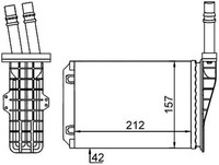 Mahle WäRmetauscher, Innenraumheizung AH 209 000S FüR Renault