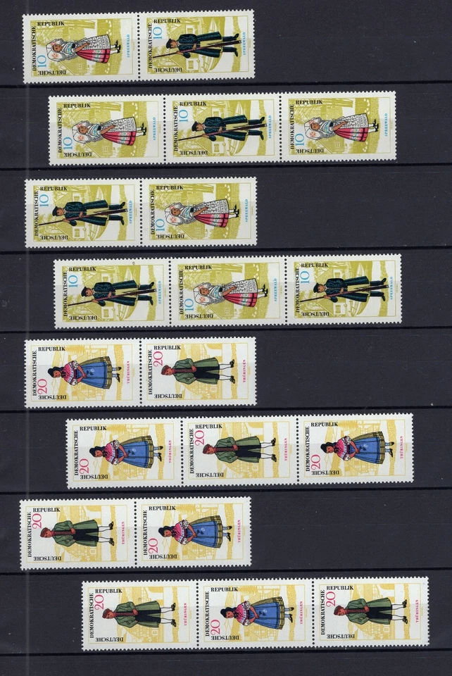 DDR ZDR WZd 144 - SZd 75 - Minr. 1074-1079 - alle 24 ZDR postfrisch - (#SO-55) - Bild 3 von 3
