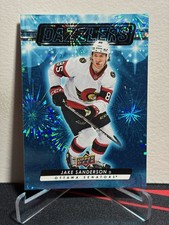 2023-24 Upper Deck Series 1 Hockey JAKE SANDERSON #DZ-35 DAZZLERS BLUE