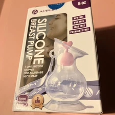 Amplim Manual Breast Pump, Gen 3 Food Grade Silicone Milk Collector For