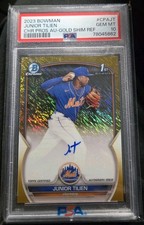 2023 Bowman Chrome Junior Tilien Gold Auto Shimmer PSA 10