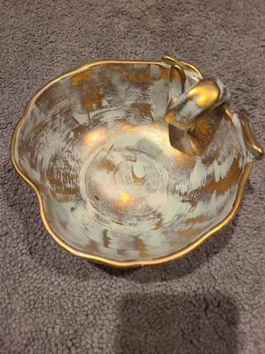 Vintage VTG Stangl Decorative Pottery Bowl Antique Gold #3785 Trenton NJ 6.0"