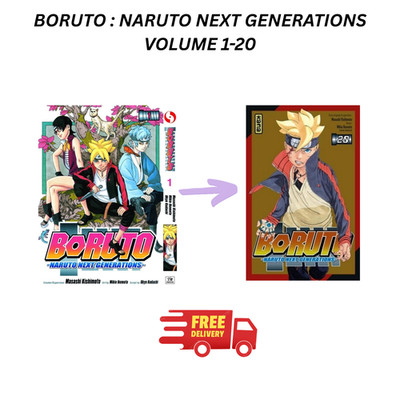 Manga Boruto: Naruto Next Generations Vol.1-20 English Version Comic Set