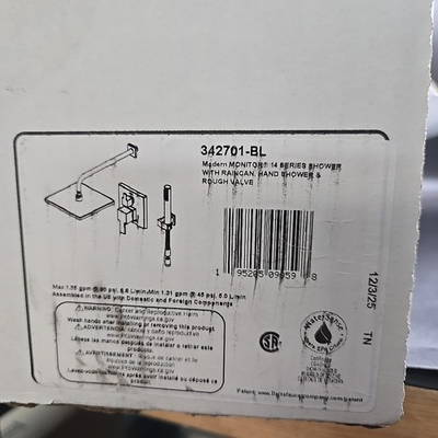 #ad #ad Delta 342701 Modern Square Shower System Package Chrome*READ* $349.99