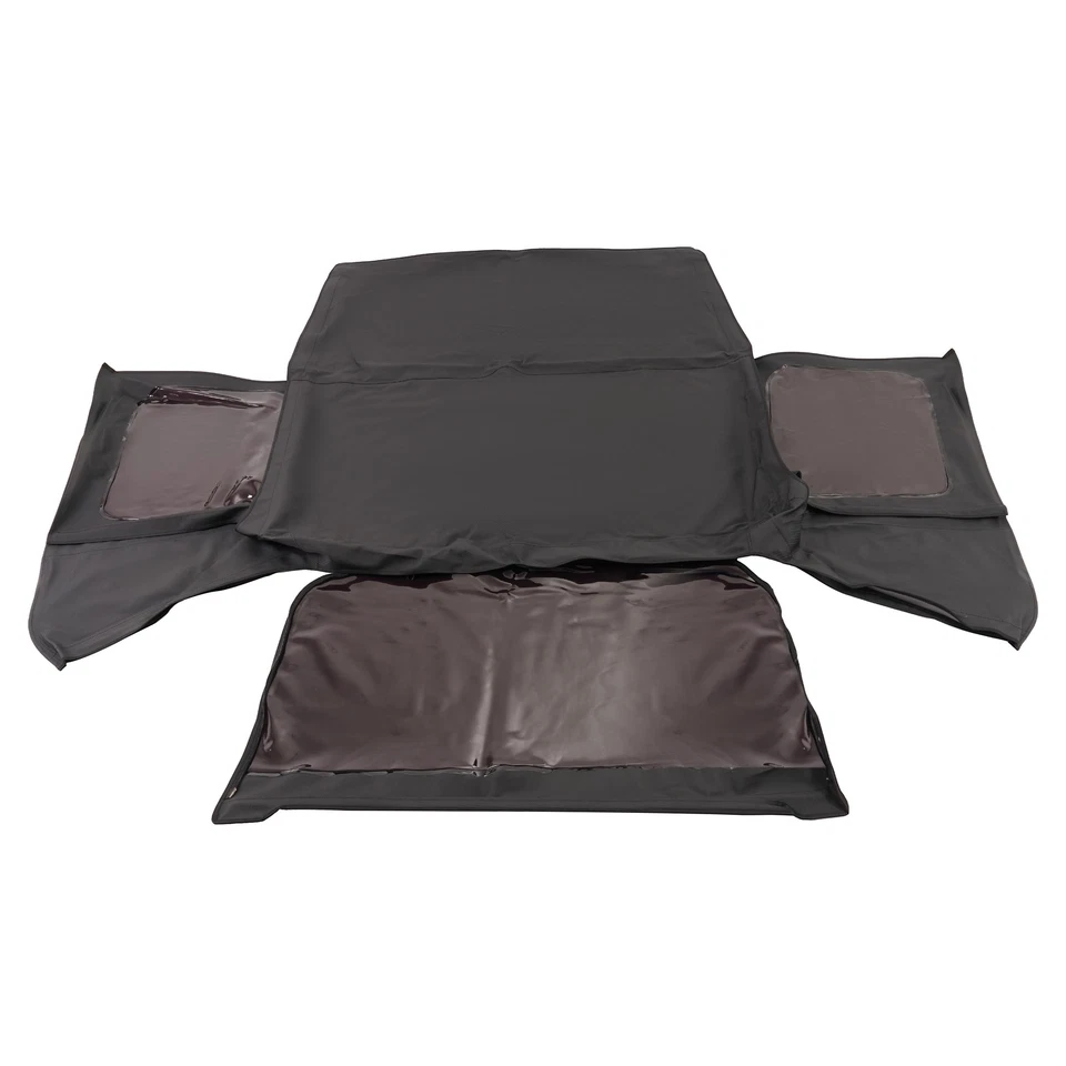 Fits 87-95 Jeep Wrangler YJ Soft Top Kit Front Upper Half Doors w/Tinted Windows - Image 3 of 4