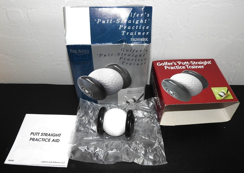 New Vintage Park Avenue Golfers Putt Straight Practice Trainer Open Box