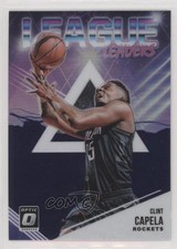 2018-19 Panini Donruss Optic League Leaders Purple Prizm Clint Capela #10 fm0
