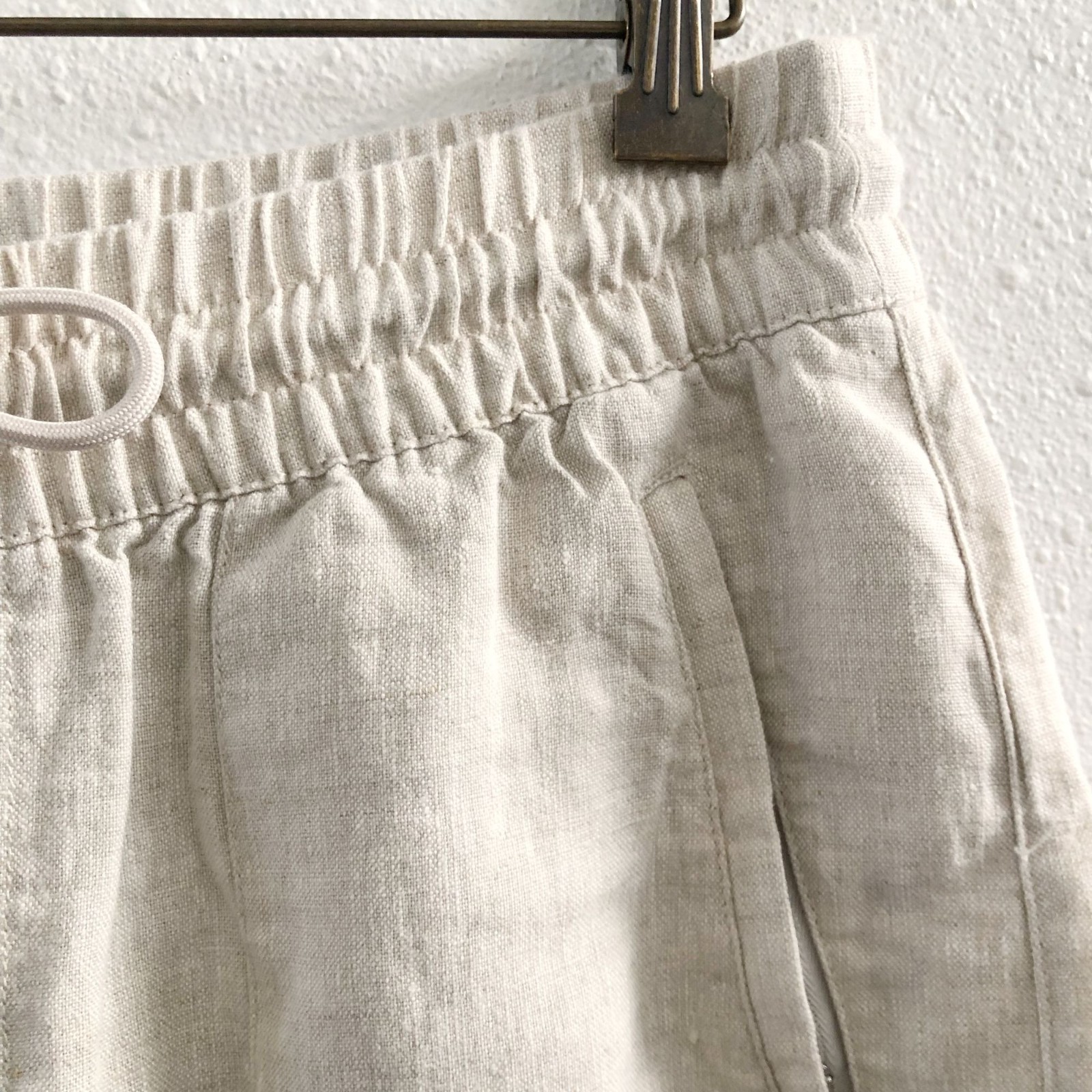 ATHLETA Retreat Wide Leg Linen Pant Undyed Size Medium