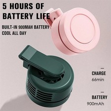 Portable Mini Rechargeable Clip-On Fan Silent Bladeless Electric Whirlwind Fan