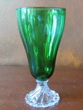 Anchor Hocking Burple Forest Green 7” Footed Iced Tea Tumbler(s)