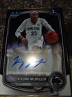 Topps 2025-26 Bowman Kiyomi McMiller Penn State 1st Bowman Auto CPA-KM
