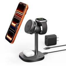 Yamisan 3-in-1 Wireless Charging Station, Qi2.2 25W Fast Charge with Cooling ...