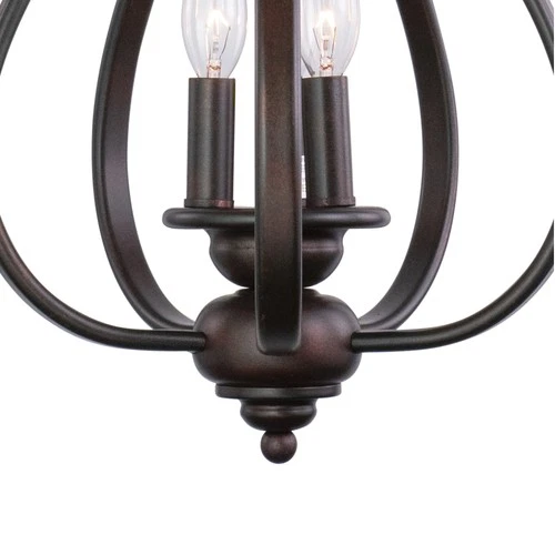 Vaxcel Lighting PD35459 Nickel Monrovia 3-Light Mini Foyer Pendant - Picture 4 of 12