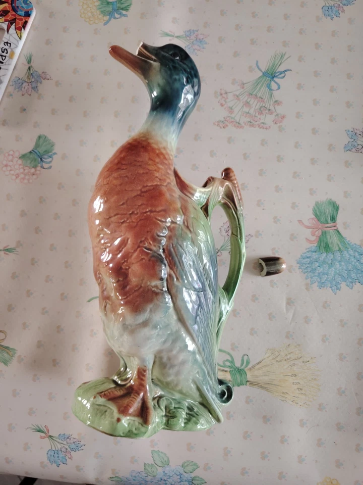 SAINT CLEMENT FRANCE ANCIEN PICHET CANARD EN BARBOTINE , TBE , n° 2 - Photo 3/4