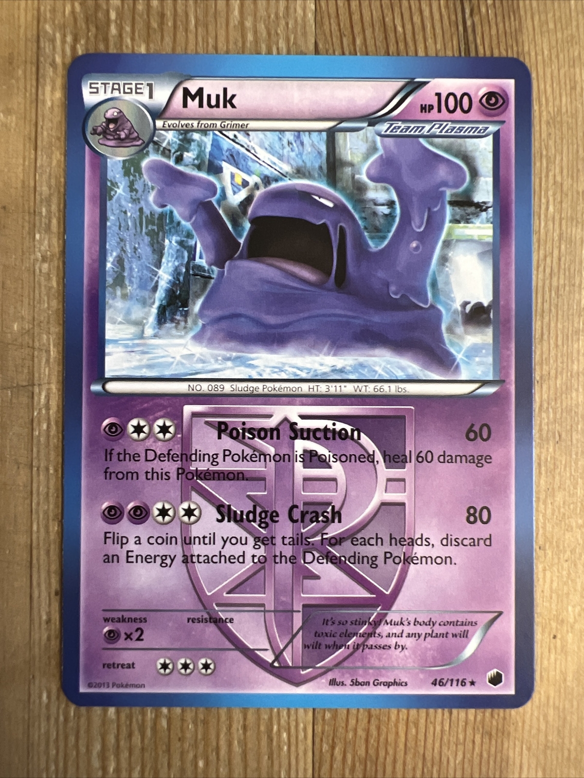Pokémon TCG Muk Plasma Freeze 46/116 Regular Rare NM