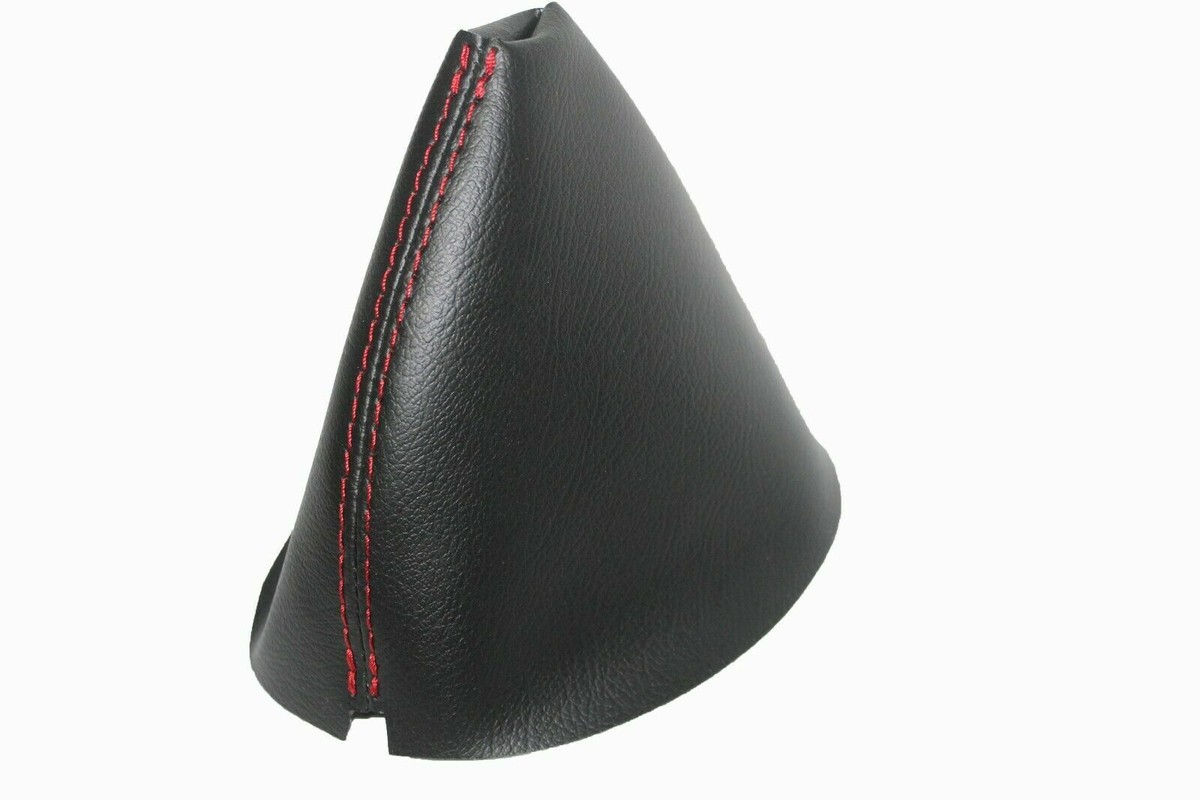 Black wRed Stitching Real Leather Manual Shift Boot For 90-96