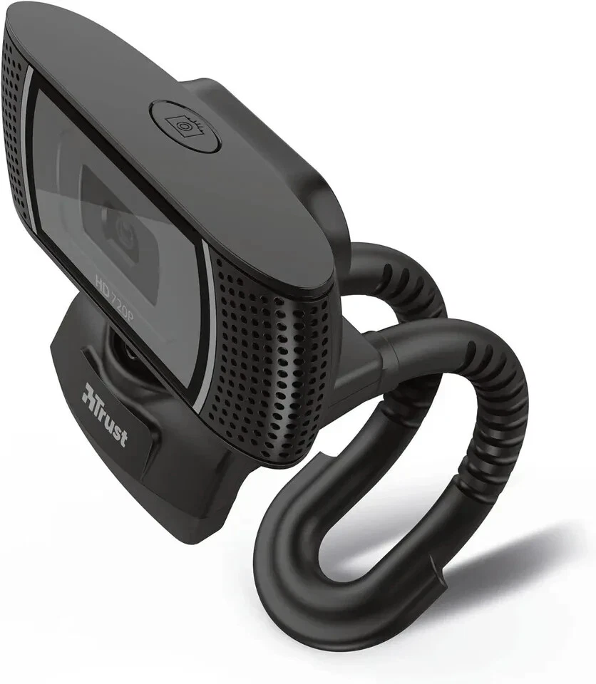 Trust Trino HD Webcam mit Mikrofon 720p 30FPS PC Kamera mit Ständer Videokamera - Bild 3 von 4