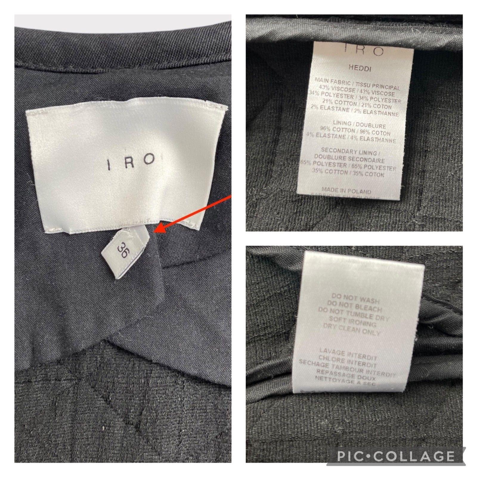 IRO Heddi Textured Patterned Knit Jacket Women's … - image 12