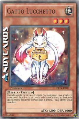 KATZENSCHLOSS   (Lock Cat)   Common   DREV IT033   1Ed   YUGIOH!   ANDYCARDS