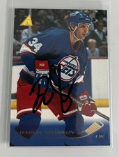 1995-96 Pinnacle Darrin Shannon #69 Auto Autograph Signed Winnipeg Jets