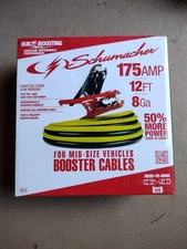 Schumacher Jumper Cables BC8 - Copper Clad, 12Ft, 8-Gauge, 175A (NEW)