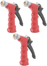Commercial Threaded Front Insulated Hot or Cold Water Pistol Nozzle - Pack of 3