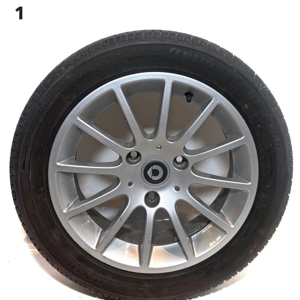 Smart Fortwo II W451 Original Alu-Felgen Sommer-Reifen 175/55 R15 & 155/60 R15 - Bild 3 von 4