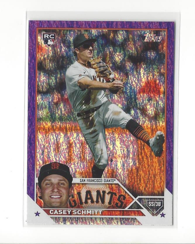2023 Topps Update Purple Foilboard #US133 Casey Schmitt RC Rookie Giants /799