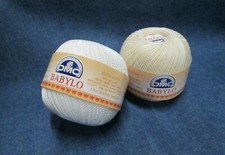 COTONE PER UNCINETTO BABYLO DMC BIANCO/ECRU 100GR VARI SPESSORI  5-10-20-30-40
