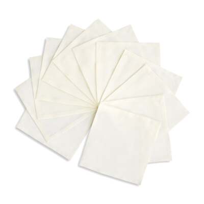 Solino Home Cotton Linen Table Cocktail Napkins Cloth 6 x 6'' for Winter, Dru