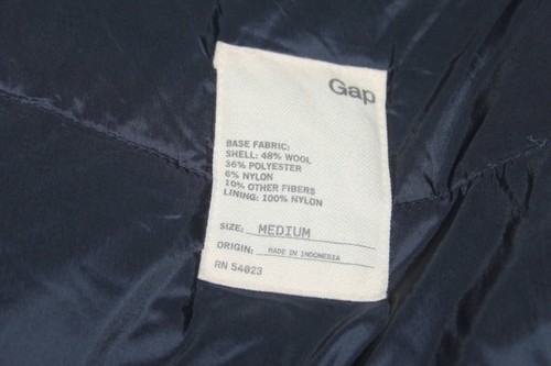 GAP mens check vest waistcoat Size M wool - Picture 5 of 7