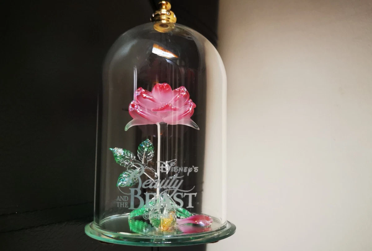 La Belle Et La Bête Rose En Dessin Sur Verre