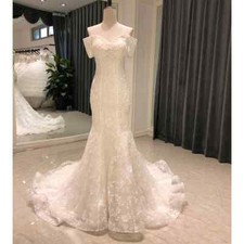 Corset Luxurious Beautiful Wedding Dress Mermaid Dress Muslim Small Tail
