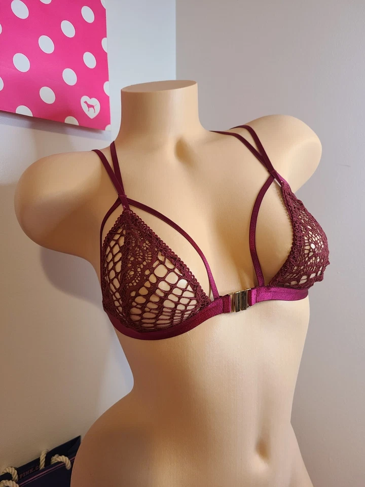 Bralette For Love And Lemons con tiras de encaje de ganchillo cierre frontal talla XS nuevo sin etiquetas Foto 2 de 4