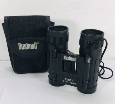 Bushnell 8x21 131m/1000m mini pocket binoculars with case