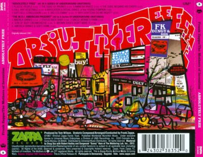 FRANK ZAPPA/THE MOTHERS OF INVENTION - ABSOLUTELY FREE NEW CD