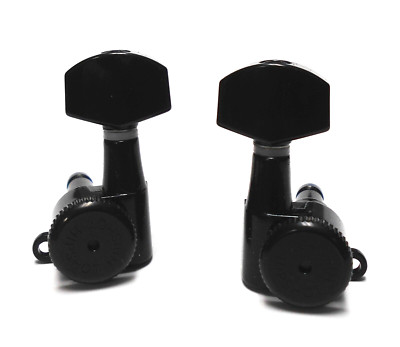 Hipshot Grip-Lock Closed Guitar Tuners (3+3) Upgrade Kit Black - OPEN BOX