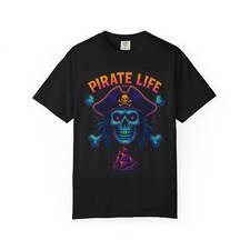 Pirate Life Unisex T-Shirt  Skull  Crossbones, Gift for Pirate Lovers,
