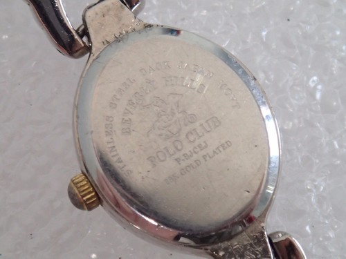 BEVERLY HILLS POLO CLUB GOLD PLATED VINTAGE WATCH *NEEDS BATTERY* - Picture 4 of 4