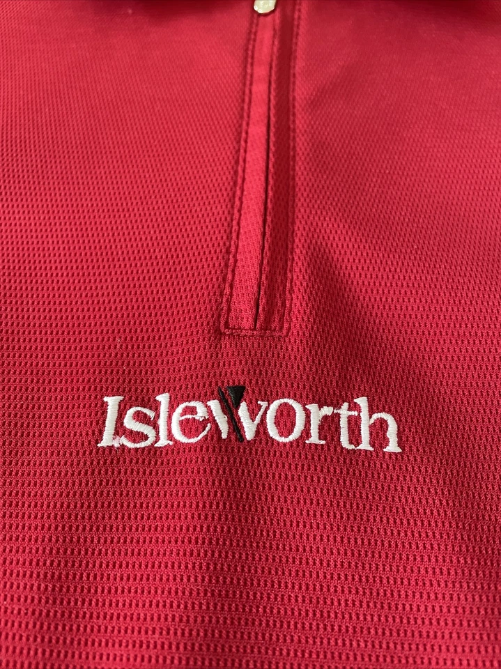 Red 1/4 Zip Pullover 2009 Tavistock Cup By Red Jacket Shirt - Image 4 of 4