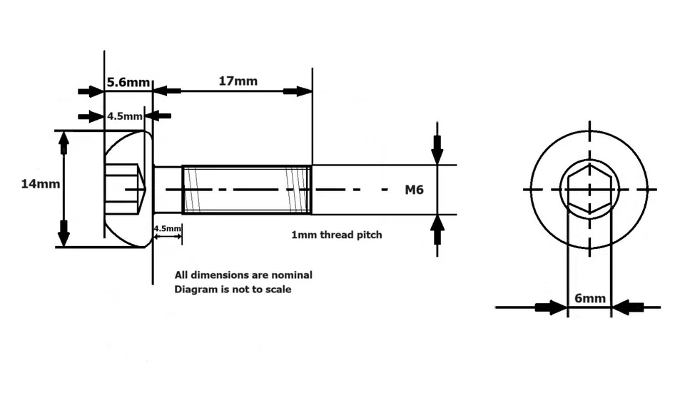 Honda VFR800fi 50th Anniversary front disc bolt M6 x 17mm A2 - 70 Stainless x 12 - Image 4 of 4
