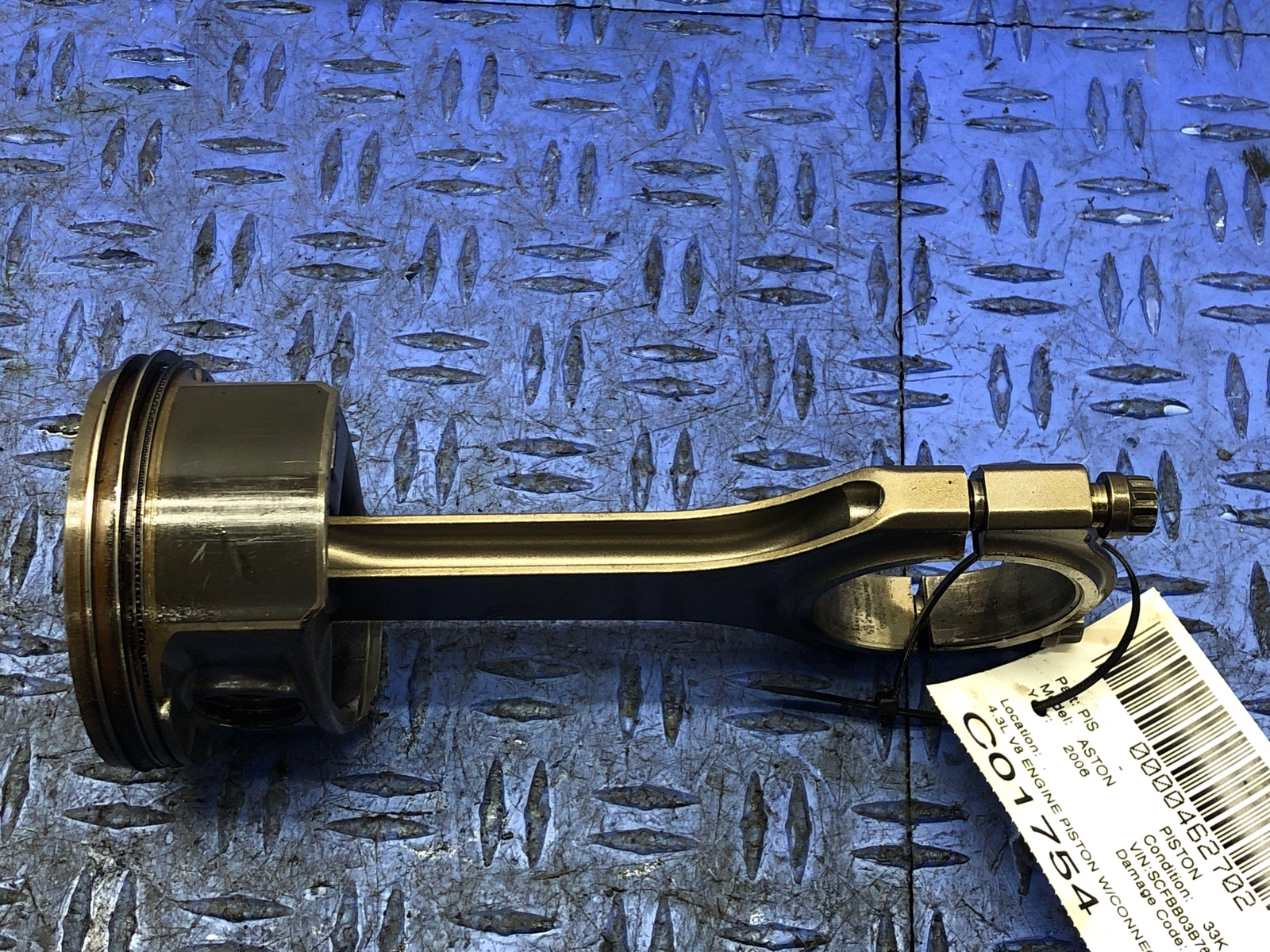 2006-2018 ASTON MARTIN VANTAGE V8 4.3L V8 ENGINE PISTON W/CONNECTION ROD OEM