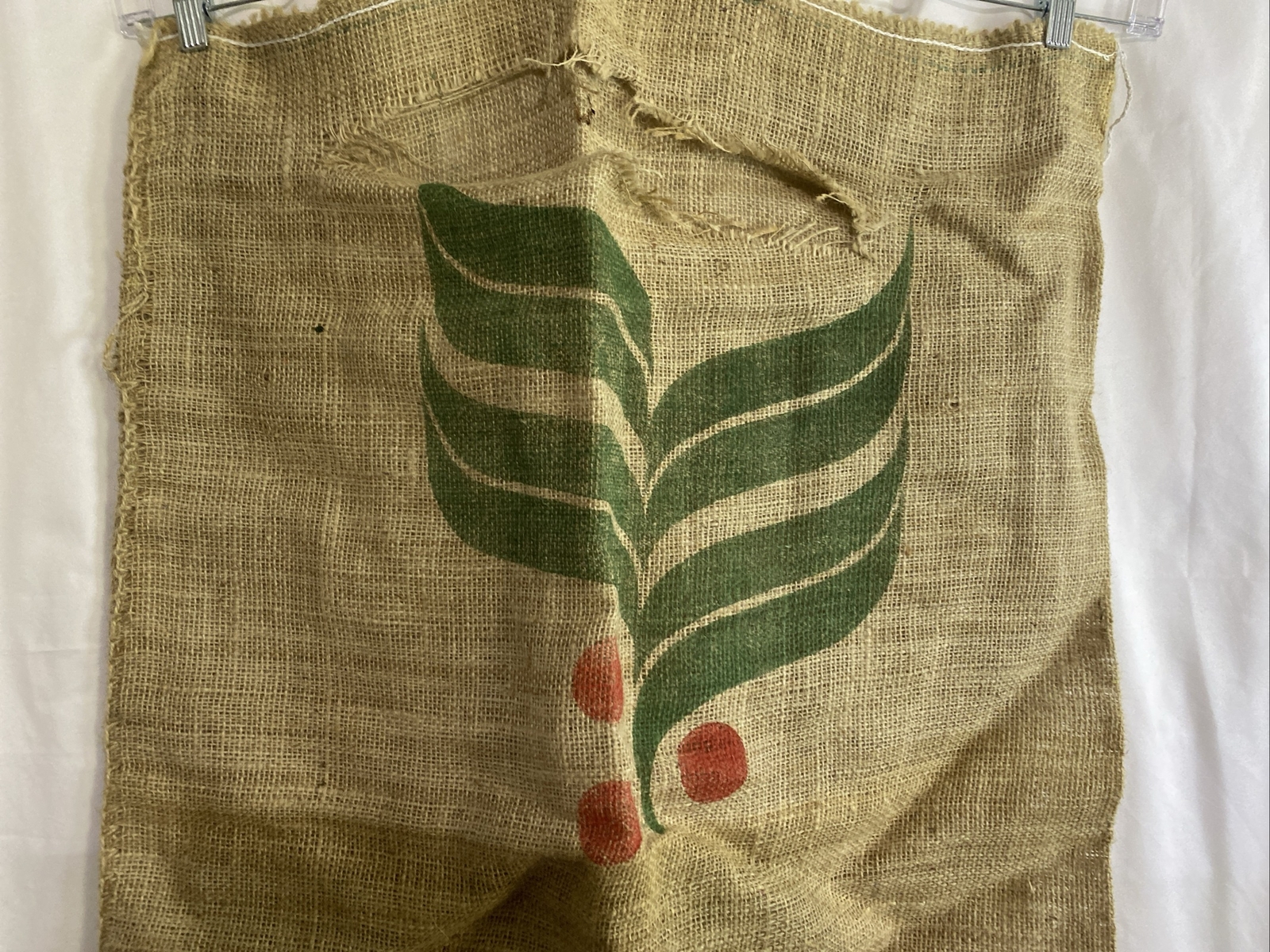Coffee Bag Jute Burlap Sack Authentic Cafe Do Brasil Brazil Double Sided