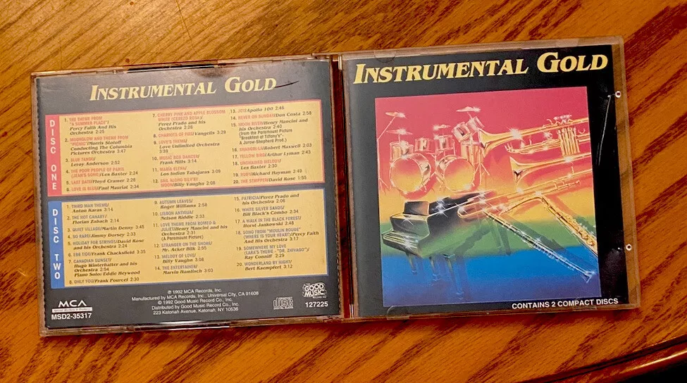 INSTRUMENTAL GOLD - 2-CD SET - BRAND NEW - FREE SHIPPING!