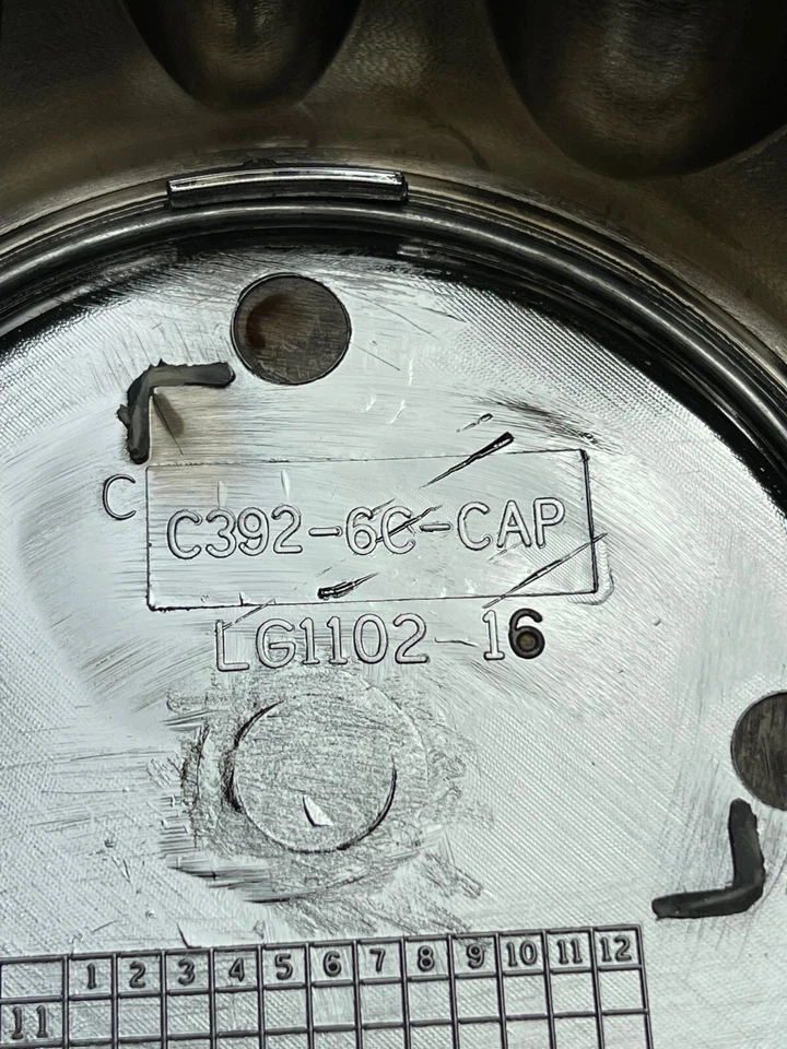 Tapa central de rueda cromada V-TEC C392-6C Foto 4 de 4