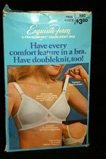 32 C VTG 70s NOS Nylon Bra Double Knit Comfort Stretch Exquisite Form P609 1970s