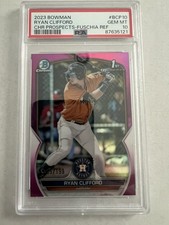 2023 Bowman Chrome Ryan Clifford 1st Bowman Fuschia Refractor /199 PSA 10 POP 4