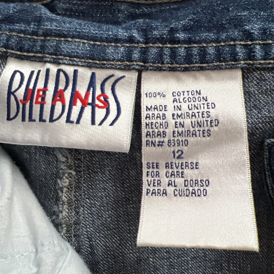 Pantalones Cortos de Denim Bill Blass Talla 12 Azul Cool ComfortBonus Rojo-blanco-azul Bufanda Ifadi  Foto 2 de 4