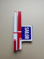 Vintage Sailor Candy Fountain Pens F-2 Nib 1980's Pink Red Hearts - JAPAN