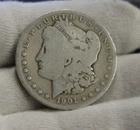 1901 S US Morgan Silver Dollar $1 VG (Cleaned)